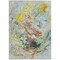 Homeroots 9' X 12' Ivory Blue And Yellow Abstract Washable Indoor Outdoor Area Rug 577966 - alternate 4