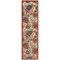 Homeroots 8' Ivory Orange Blue And Green Floral Indoor Outdoor Runner Rug 548049 - alternate 5