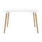 Homeroots 30" White And Natural Solid Wood Dining Table 520872 - alternate 1