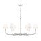 Z-Lite Tova Brushed Nickel 6 Light Chandelier 3049-45BN - alternate 1