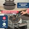 Bakken- Swiss Kitchen Cookware Set, Nonstick Granite Coating, Pots and Pans with Handles and Tempered Glass Lids BKCWSTK15BRWN - alternate 5