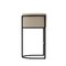 Manhattan Comfort Cosmopolitan Metal Upholstered Barstool in Greige BS015-GE - alternate 4