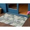 Homeroots 3' X 5' Artichoke Green Lavender And Ivory Botanical Leaves Washable Indoor Outdoor Area Rug 618382 - alternate 1