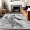 Homeroots 3' X 5' Gray And Silver Horse Washable Indoor Outdoor Area Rug 618679 - alternate 4