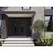 Vdomdoors Front Exterior Prehung Aluminum Double Doors Ronex1277 Black Enamel Mirrored Clear Glass Entry RONEX1277DEXD-BLK-W72xH80-RH-I - alternate 2