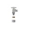 Plumb Pak No Crimp Angle Stop Valve, 1/2in x 1/4in Connection, PEX Barb x Compression, Brass, Polished Chrome PP2888EZ - alternate 4
