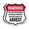 Signmission No Trespassing Shield Sign Warning You A, 6 inch X 6 inch, Vinyl Decal, 2PK SHI-D-2PACK-6-423 - alternate 1