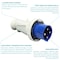 Walther-Werke Pin and Sleeve Plug, 60A, 3Ã¸ 250 or 230, 3 Phase, 3 Pole, Blue, Screw Terminals Wire Connection Type 269409 - alternate 6