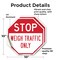 Signmission Stop Weigh Traffic Only, 10 inch X 10 inch, Vinyl Decal, 2PK OC-D-2PACK-10-283 - alternate 2