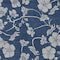 Homeroots 10' X 14' Navy Blue And Gray Floral Washable Indoor Outdoor Area Rug 600029 - alternate 6