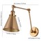Jonathan Y Rover 7" Classic Industrial Metal Adjustable Arm LED Wall Sconce, Brass Gold, 2PK JYL7461A-SET2 - alternate 6