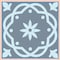 Homeroots 6" X 6" Baby Blue And Peach Mosaic Peel And Stick Removable Tiles 390810 - alternate 3