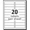 Pres-A-Ply White Labels, 1" x 4", Permanent, PK2000 30601 - alternate 2