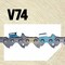 Oregon Chisel Chain, 18", 74 Drive Links V74 - alternate 9