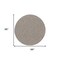 Homeroots 8' Gray And Light Gray Round Geometric Indoor Outdoor Area Rug 552303 - alternate 7
