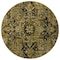 Homeroots 8' Coffee And Gray Round Oriental Washable Indoor Outdoor Area Rug 563759 - alternate 5