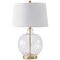 Jonathan Y Rae 26.5 in. Modern Glam Glass/Metal Gourd LED Table Lamp, Clear/Brass Gold JYL1067C - alternate 7