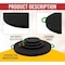 Mytee Products Outrigger Pad Size: Round w/ 12in Diameter x1.5in Thick, 4PK ORP-Round-12x15x4 - alternate 12