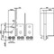 Siemens bus connector extended front mounted 3 units accessory for: 3VA15 3VA9603-0QB00 - alternate 2