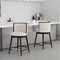 Manhattan Comfort Evalyn Counter Stool  in Cream - Set of 2 2-CS021-CR - alternate 1