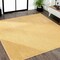 Jonathan Y Haze Solid Low-Pile Mustard 9 ft Square Area Rug SEU100B-9SQ - alternate 1