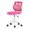 Homeroots Pink and White Adjustable Height Swivel Rolling Office Chair 568076 - alternate 5
