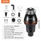 Vevor Garbage Disposal 3/4 HP Continuous Food Waste Disposer 3260 RPM 3-Bolt Connect JWM-V50 - alternate 5