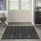 Homeroots 5' Charcoal And Black Square Trellis Indoor Outdoor Area Rug 545552 - alternate 4
