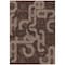 Homeroots 9' X 12' Chocolate And Beige Geometric Washable Indoor Outdoor Area Rug 614039 - alternate 1