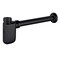 Kingston Brass 1-1/4" Brass Oval Bottle Trap, Matte Black DD8400 - alternate 1