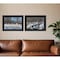 Homeroots Set Of Two Great Outdoors Nature or Winter Forest 3 Black Framed Print Wall Art, 2PK 416034 - alternate 4