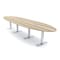 Skutchi Designs 16ft Oval Conference Table With Power | Harmony Series | 14 Person Meeting Room Table HAR-OVL-48X192-T-K525-ESIL - alternate 1