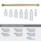 Amerock Renown 18 inch 457mm Center-to-Center Golden Champagne Appliance Pull BP54056BBZ - alternate 3