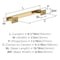 Amerock Triomphe 5-1/16 inch (128mm) Center-to-Center Champagne Bronze Cabinet Pull, 25PK 25VMP37092CZ - alternate 4