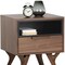 Homeroots 23" Brown Wood One Drawer Nightstand 527618 - alternate 4