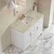 James Martin Vanities Bellshire 48" Single Vanity, Bright White w/ 3 CM Tajnar Eclos Top 660-V48-BW-3TJR - alternate 4