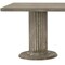 Homeroots 84" Gray Wood Double Pedestal Base Dining Table 631265 - alternate 4
