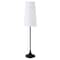 Homeroots 60" Black Novelty Floor Lamp With White Frosted Glass Drum Shade 523430 - alternate 1