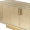 Homeroots 71in Gold Solid Wood Buffet Table with Two Doors 389794 - alternate 3