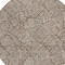 Homeroots 8' Brown And Beige Round Floral Washable Indoor Outdoor Area Rug 594613 - alternate 4
