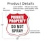 Signmission Private Property Shield Sign Do Not Spra, 12 Inch X 12 Inch, Plastic Sign SHI-P-12-449 - alternate 3