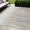 Homeroots 5' X 8' Ivory And Brown Abstract Washable Indoor Outdoor Area Rug 601219 - alternate 1