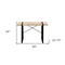 Homeroots 49" Natural and Black Computer Desk 489866 - alternate 4