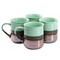 Gibson Home Copper Tonal 4 Piece 18 Ounce Stoneware Cup Set in Celadon 142966.01 - alternate 1
