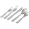 Gibson Home Bishop Hill 20 Piece Stainless Steel Floral Flatware Set in Matte Silver 138510.2 - alternate 6