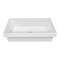 Whitehaus Collection 24 in Rectangular Semi-Recessed Basin with Center Drain Location B-AGS60 - alternate 3
