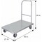 Amgood 21.5 in. x 35 in. x 34 in. Stainless Steel Platform Transport Cart AMG CART-TC-2135K-Z - alternate 6