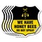 Signmission No Spray Shield Sign We Have Honey Bees, 6 inch X 6 inch, Vinyl Decal, 5PK SHI-D-5PACK-6-407 - alternate 1