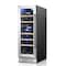 Yeego 11.6 inch 17 Bottle Dual Zone Built-in Wine Cooler Refrigerator with Front Vent YG-WD12R-ZO - alternate 1