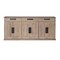 Homeroots 82in Brown Solid Wood Three Drawer Sideboard with Six Doors 380206 - alternate 1